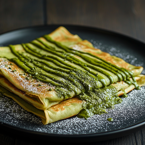 Grüner Genuss zum Frühstück: Matcha-Kokos-Crêpes mit Mølk Zero Zucker