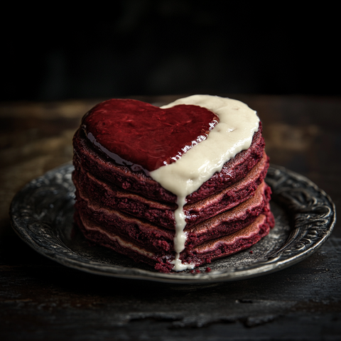 Valentine's Day Special: Herzförmige Red Velvet Pancakes mit Hafermilch ❤️🥞