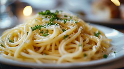 Vegane Carbonara mit Hafermilch