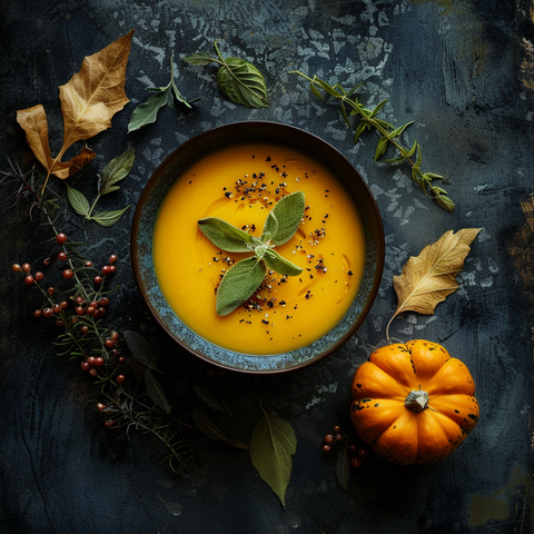 Cremige Vegane Kürbissuppe mit Mølk Barista Hafermilch