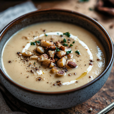 Cremige Maronen-Hafermilch-Suppe – die perfekte Herbstwärme