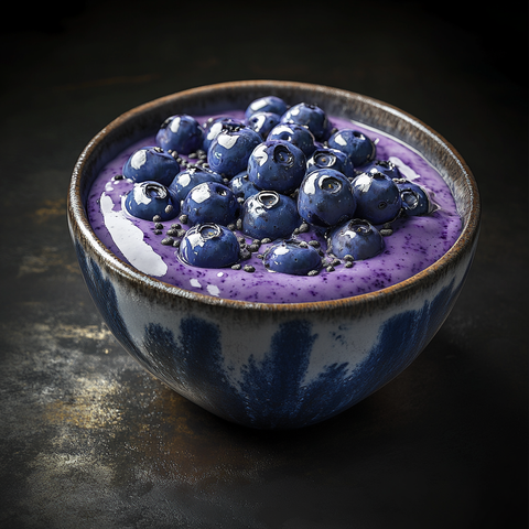 Blueberry Tahini Smoothie Bowl mit Mølk Zero Zucker