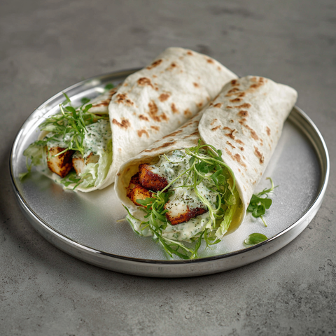 Creamy Caesar-Wrap (vegan) mit Oat Mølk: Zero