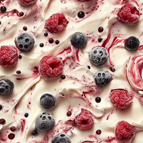 Frozen Joghurt Bark mit Mølk Like Milk Light, Beeren & Crunch