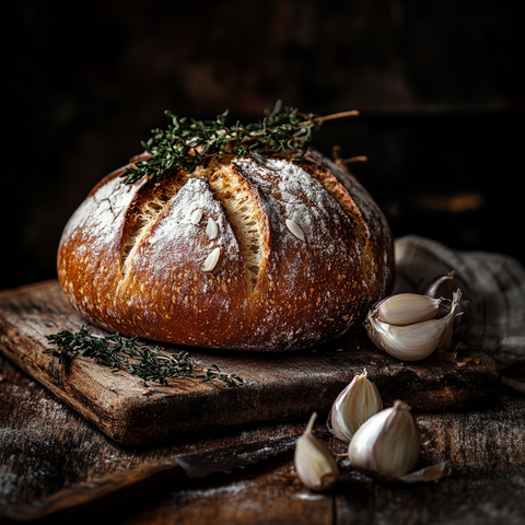 Veganes Knoblauch-Kräuter-Brot: Fluffig, aromatisch und unwiderstehlich 🌿🍞