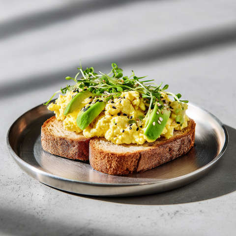 Oat Milk Scrambled Tofu Toast