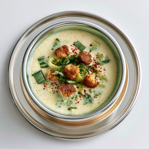 Käse-Lauch-Suppe