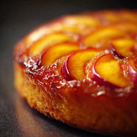 Peach Upside-Down Cake mit Oat Mølk: Like Milk Regular 3,5 %