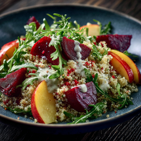Quinoa Salat mit Mølk Zero Dressing – Leicht, würzig und voller Farbe