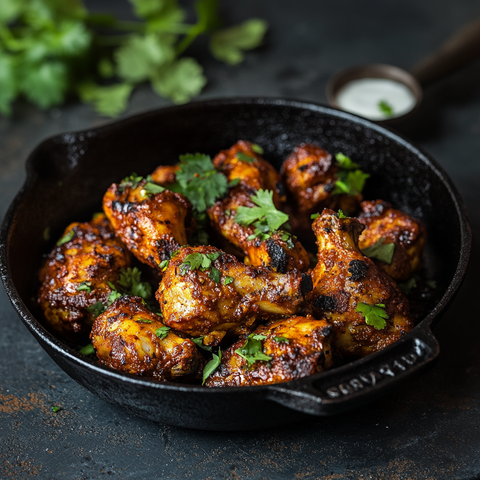 Vegane Blumenkohl-Wings in Mølk-Harissa-Panade 🌶️🌱