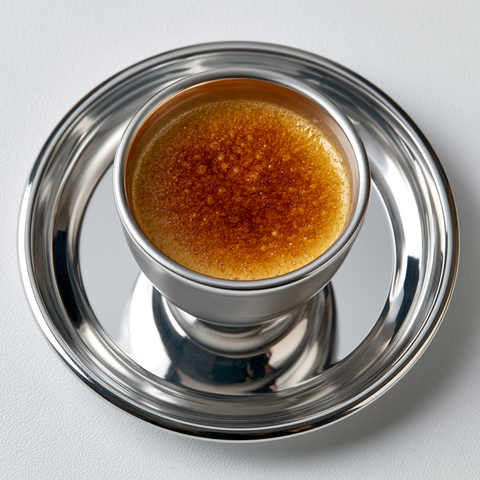 Chai-Crème-Brûlée mit Hafer Barista