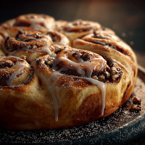 Herbstlicher Zimtschnecken-Kuchen mit Mølk
